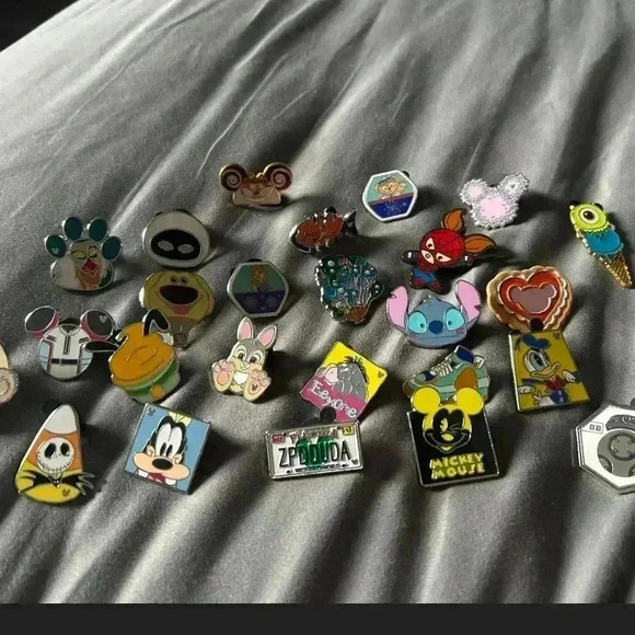 Disney Accessories - 25 Disney Pins - Authentic Collection with No Duplicates